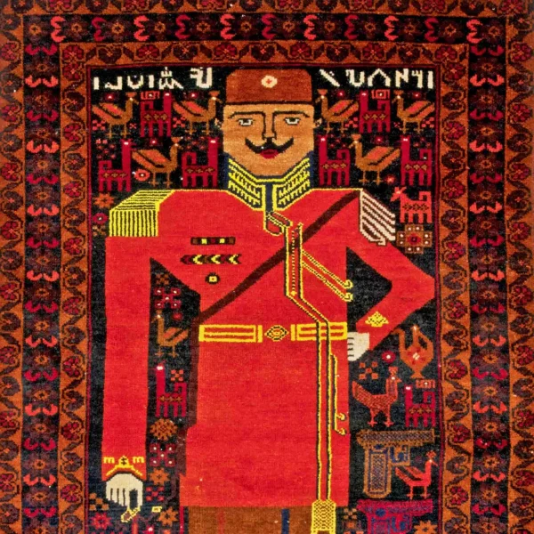 Tappeto con il ritratto