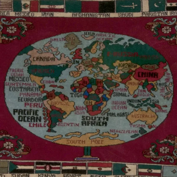 Tappeto con il mondo