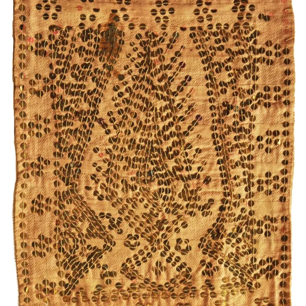 Albero della vita. Ricamo-talismano zoroastriano matrimoniale di buon augurio.