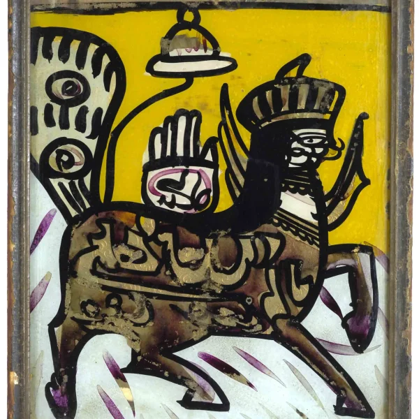 Olio su vetro (eglomisé)