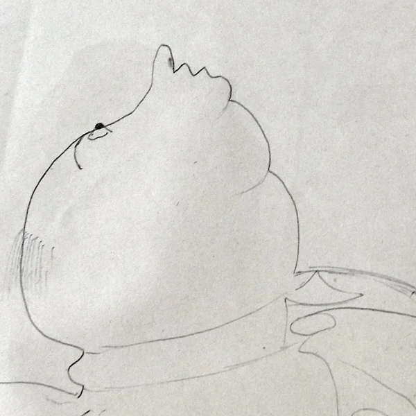 Grasso che guarda lo sputnik