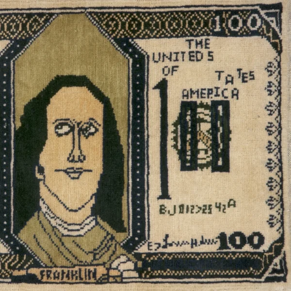 Tappeto con il dollaro