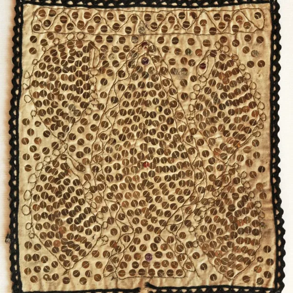 Albero della vita. Ricamo-talismano zoroastriano matrimoniale di buon augurio.