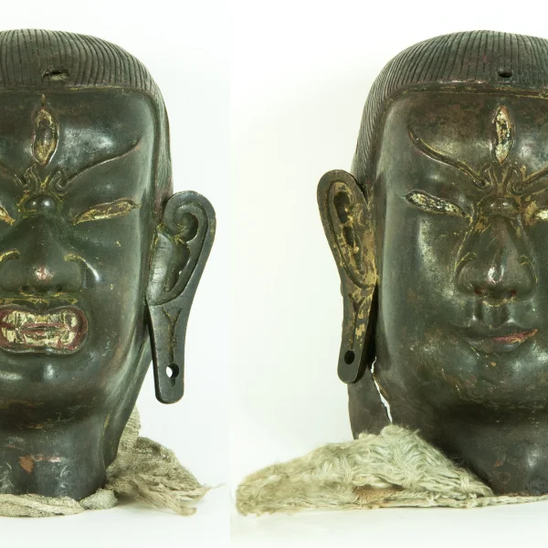 COPPIA di Maschere Votive DI DHARMAPALA