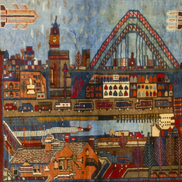 Tappeto con la città