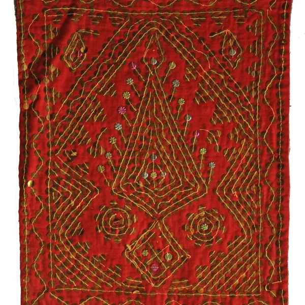 Albero della vita. Ricamo-talismano zoroastriano matrimoniale di buon augurio.