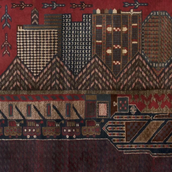 Tappeto con la città