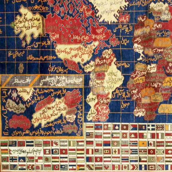 Tappeto con il mondo