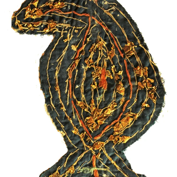 Albero della vita. Ricamo-talismano zoroastriano matrimoniale di buon augurio.