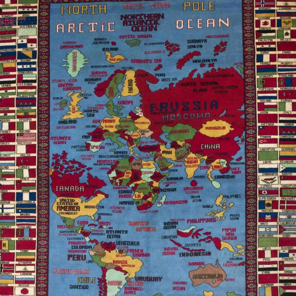 Tappeto con il mondo