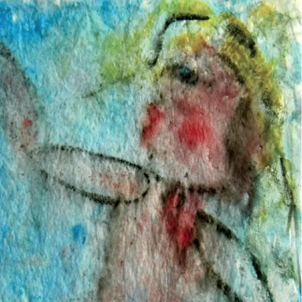 Donna con le guance rosse