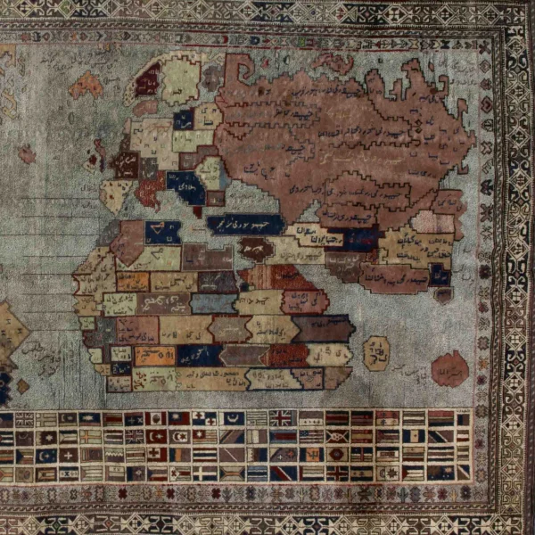 Tappeto con il mondo