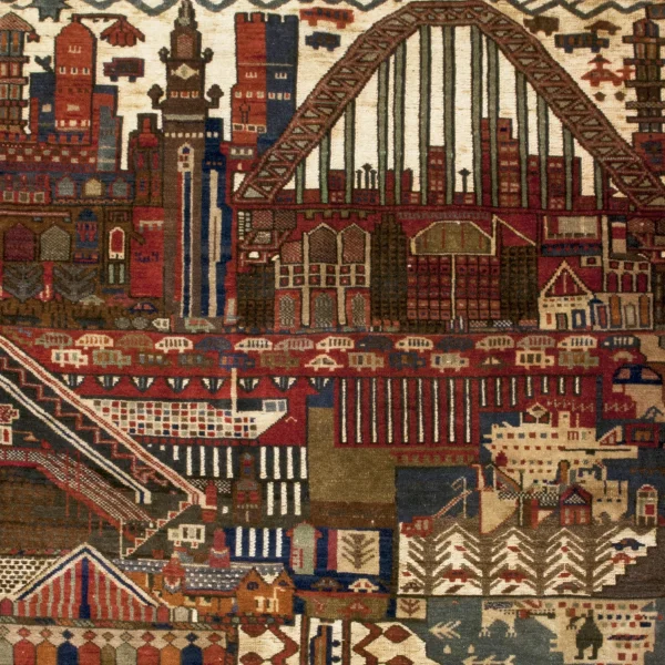 Tappeto con la città