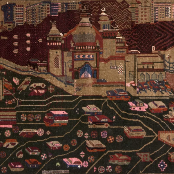 Tappeto con la città