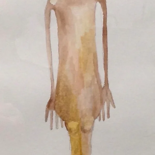 Studio per uomo nero che guarda verso il cielo