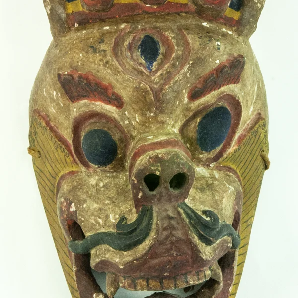 Maschera rituale per danza Cham di Simba Mukha