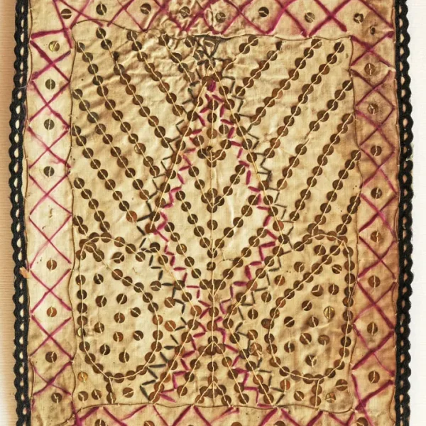Albero della vita. Ricamo-talismano zoroastriano matrimoniale di buon augurio.