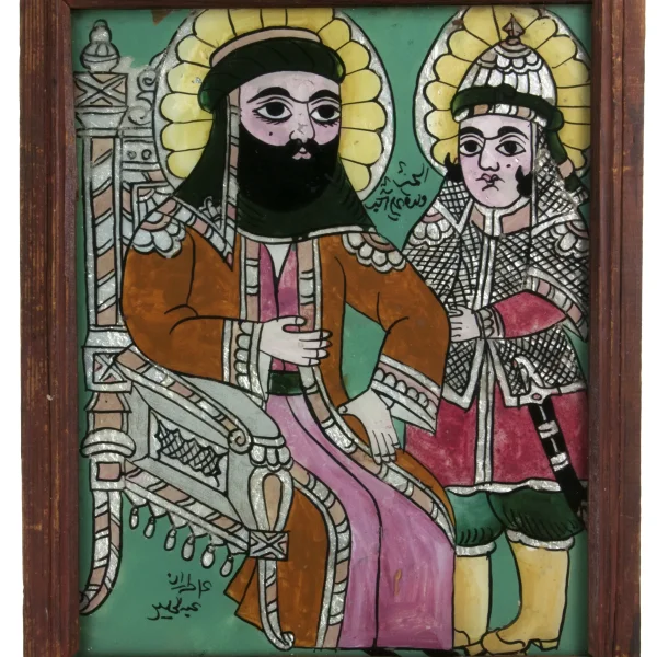 Il Santo Alì con il figlio Hosseyn. Firmato: Abd-al-Gialil