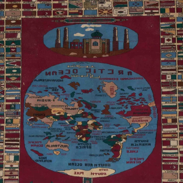 Tappeto con il mondo