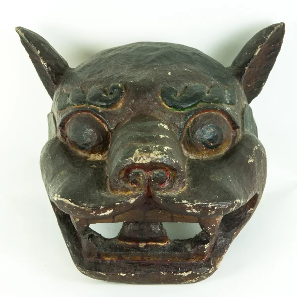 Maschera rituale per danza Cham di Btsan