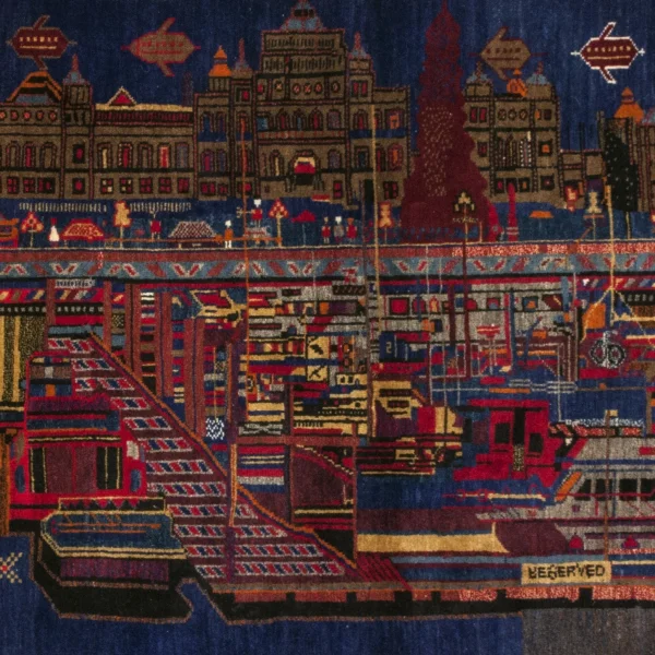 Tappeto con la città