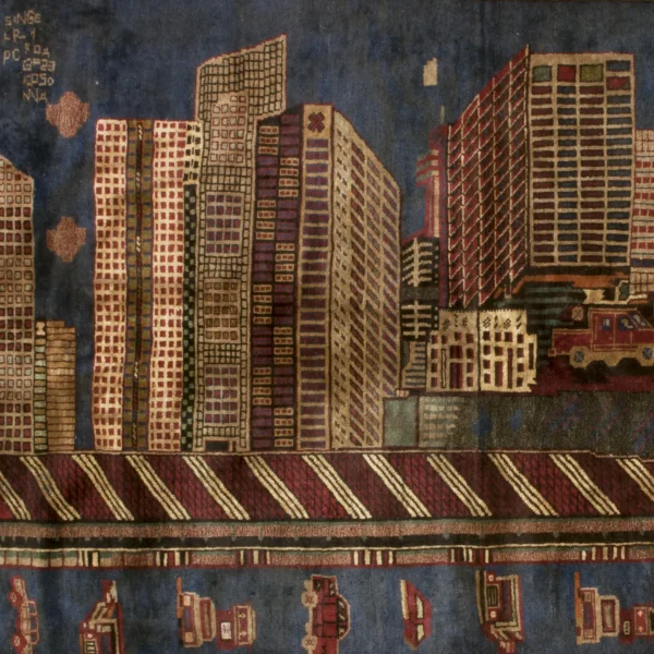 Tappeto con la città