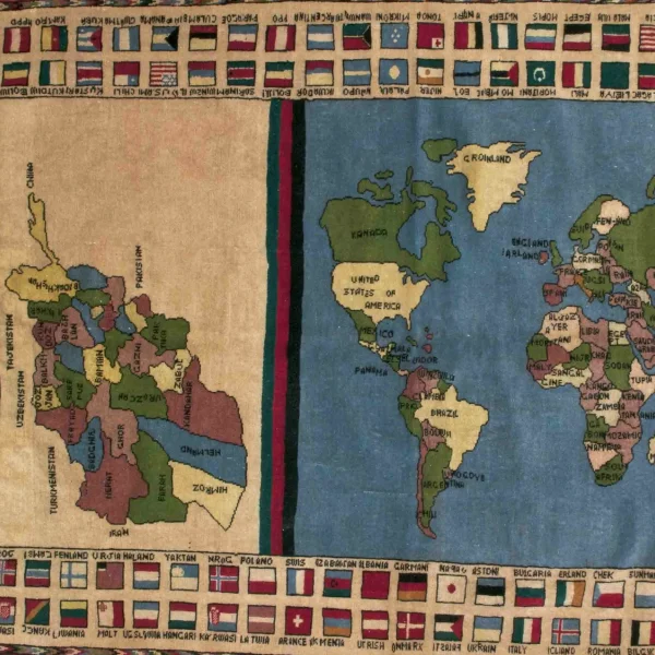 Tappeto con l'Afghanistan
