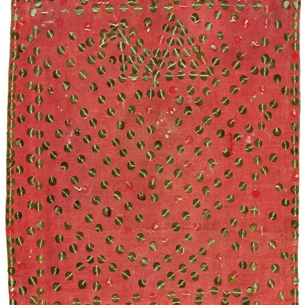 Albero della vita e simboli dell'uiverso. Ricamo-talismano zoroastriano matrimoniale di buon augurio.