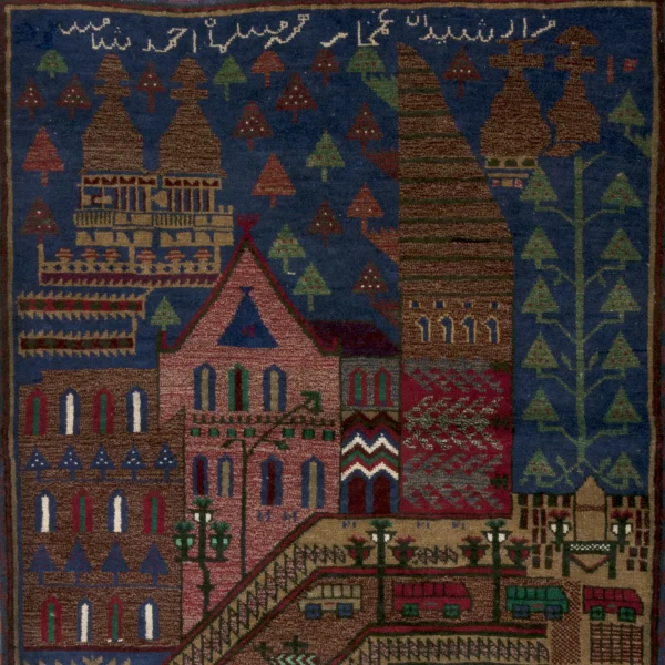 Tappeto con la città