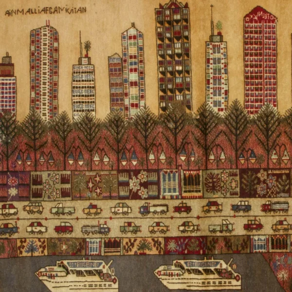 Tappeto con la città