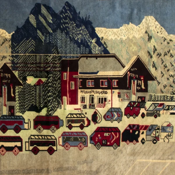 Tappeto con la città