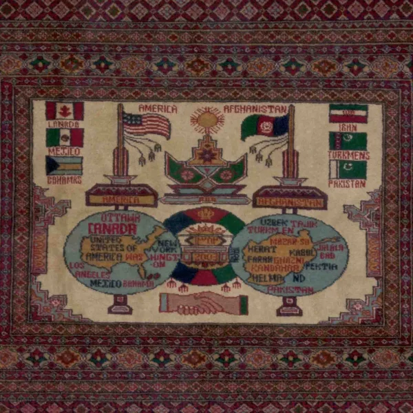 Tappeto con il mondo