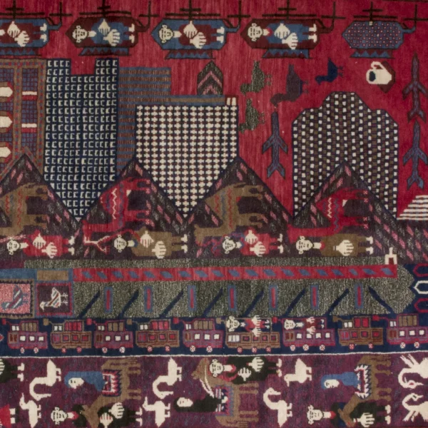 Tappeto con la città