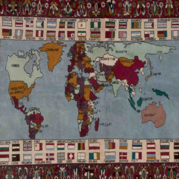 Tappeto con il mondo