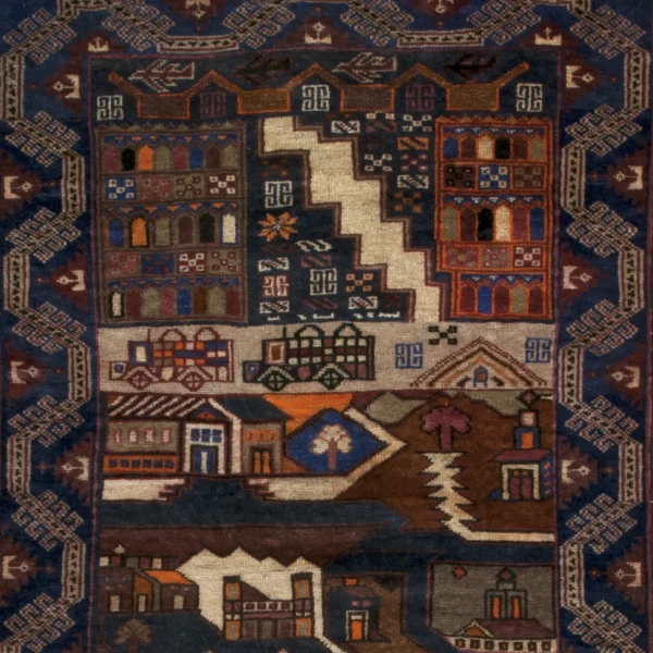 Tappeto con la città