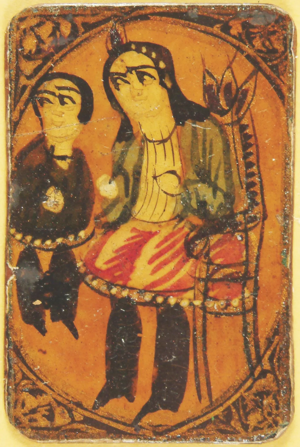 Dama di corte con inserviente